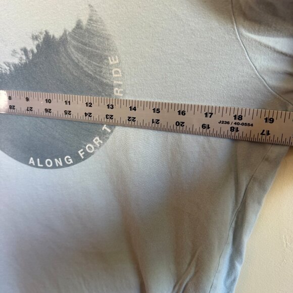 Gap T Shirt Tee Mens Medium Blue Ocean Wave Graphic Casual Beach Layer Surf - Picture 6 of 7